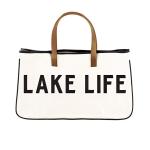 Custom Printed Large Canvas Travel Weekend Getaway Summer Beach Tote Bag with