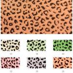 Leopard Dot Printed 180cm Rib Stretch Knitted Fabric Polyester Cotton Dress