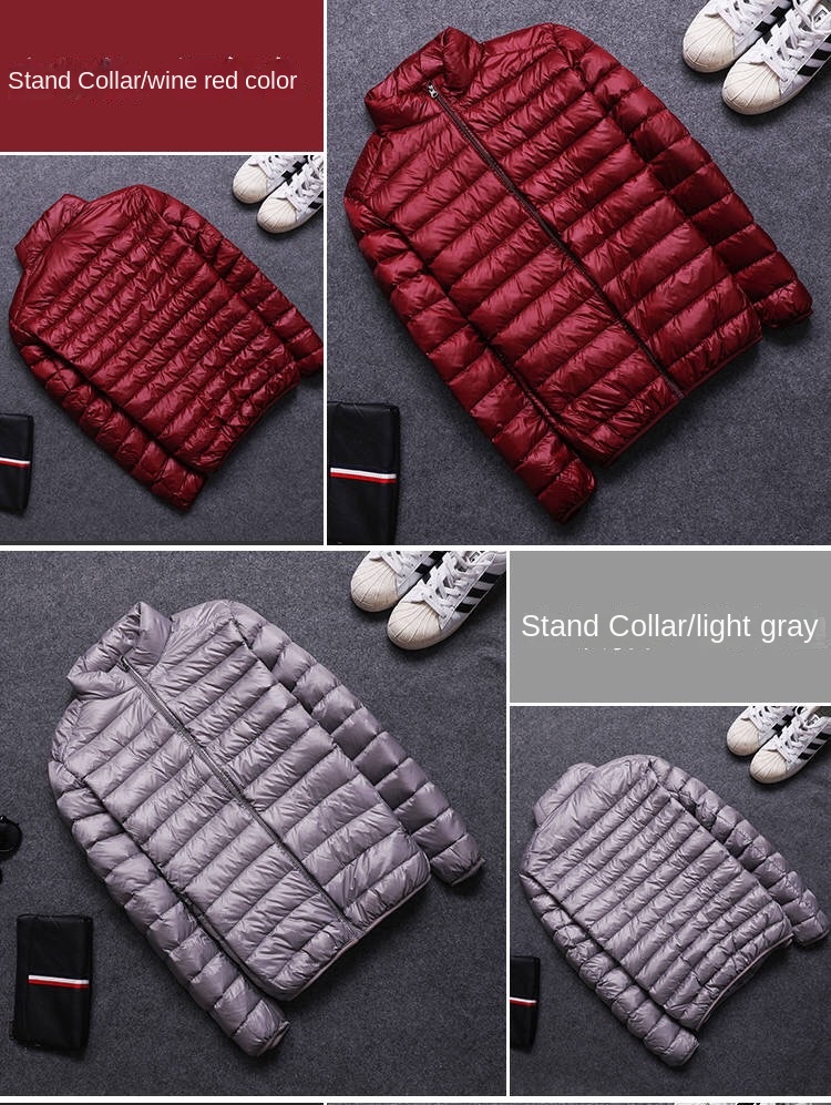 Plus Size Warm Down Jacket Lightweight Hooded Casual Winter Puffer Jacket