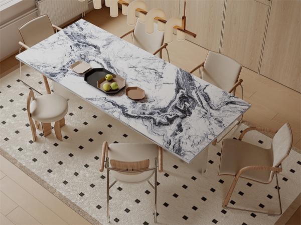 Decoration 1600x3200mm Polished Glazed Porcelain Sintered Stone Slab And