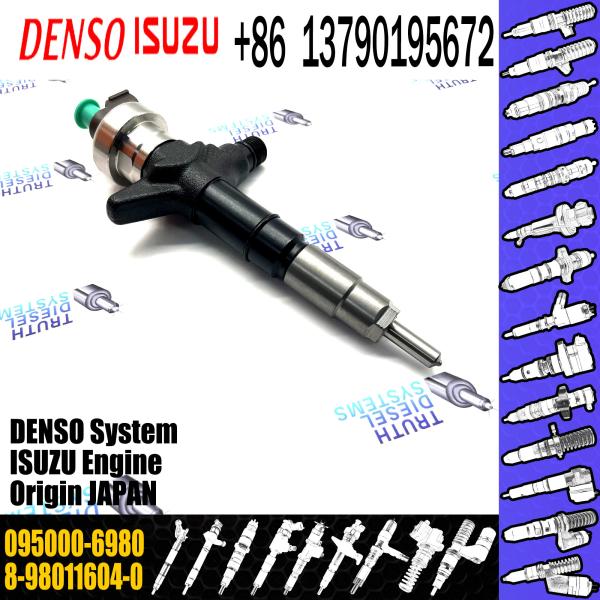 Common rail fuel injector 095000-6980 for ISUZU 4JJ1 8-98011604-0 8-98011604-5