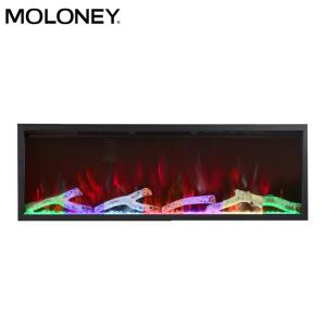 Wholesale Built In Wood Burning Effect Flame Electric Fireplace Customized 72Inch For Home from china suppliers