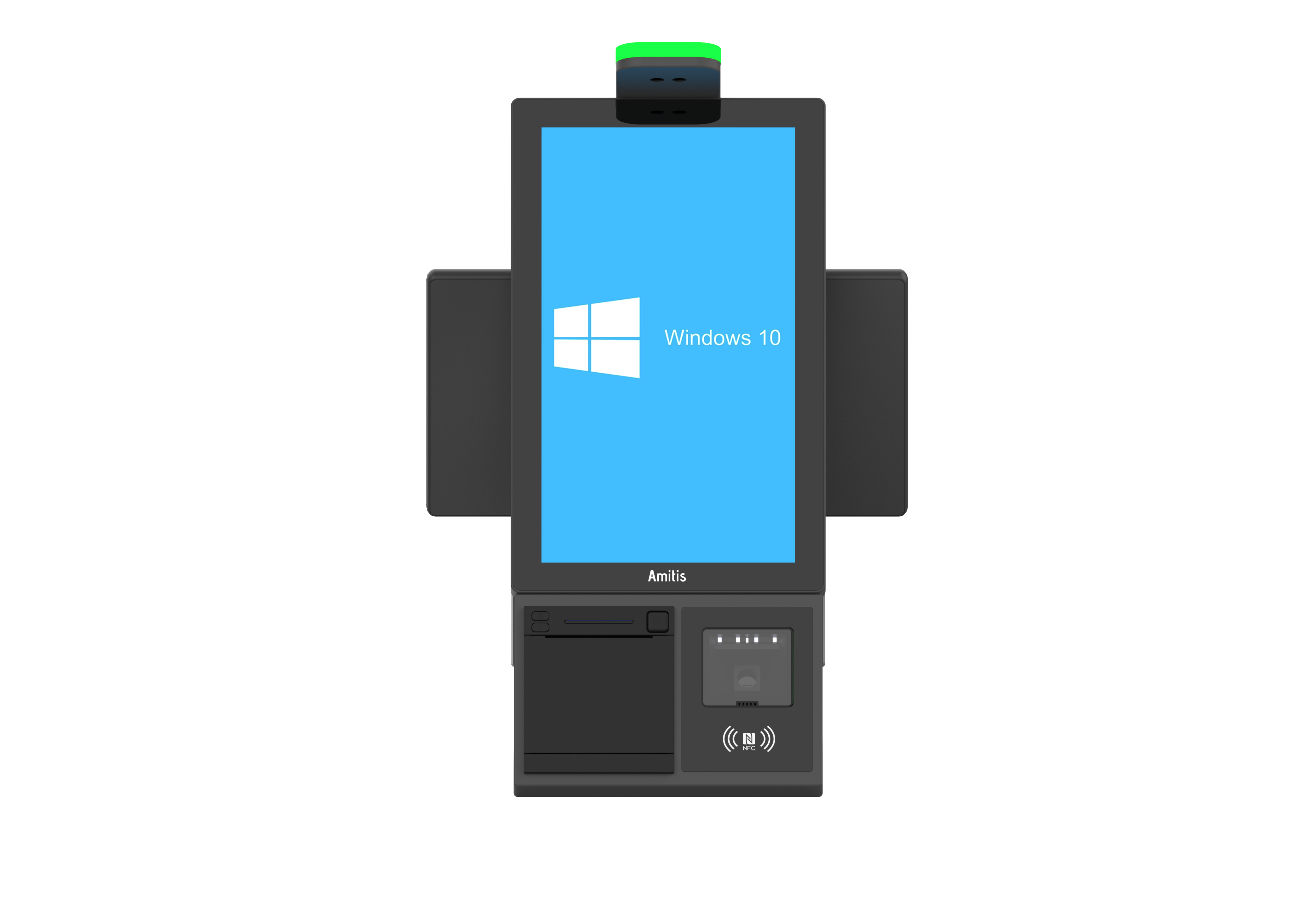 AI Camera Self Service Terminal Kiosk Intel Core i5-1235U Support 80mm Thermal Printer