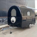 Mobile Coffee Milk Tea Fast Food Snack Tow Trailer Cart for Dairy Products