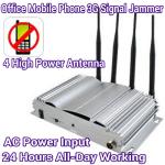 4 Antenna High Power Mobile Phone 3G/GSM Signal Jammer AC Power Home Office