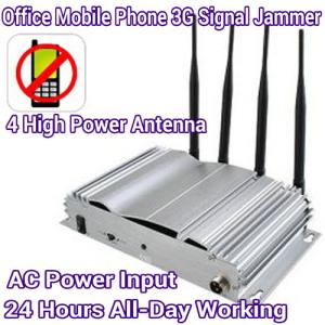 Wholesale 4 Antenna High Power Mobile Phone 3G/GSM Signal Jammer AC Power Home Office Signal Blocker from china suppliers