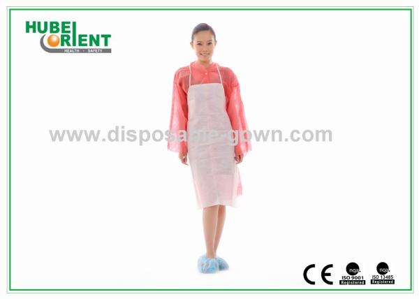 Non-Woven Breathable White Disposable Non-Woven Aprons With CE MDR/ ISO13485