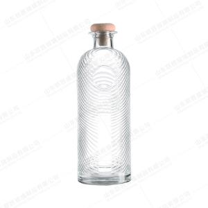 Wholesale Exquisite Carved Exterior Glass Bottle with Customizable Logo and Transparent Design from china suppliers