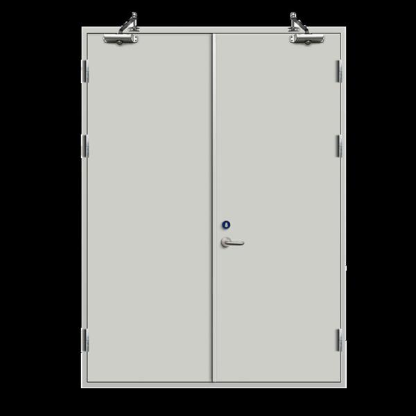 Customized Size 60/90 min 0.8/1.0 mm Galvanized Steel Fire Safety Door For