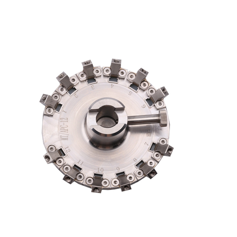 Polishing Fiber Optic Fixtures Mt Apc 12 Connector Stainless Steel S136 Material