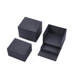 Black Leather Watch Box 1 Slot With Velvet Insert For Timepieces