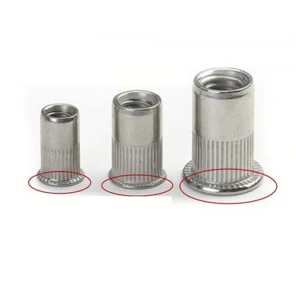 ISO9001 2015 Certified M4/5/6/8/10/12 Carbon Steel Rivet Nuts with Big