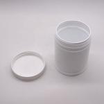 500ml HDPE Plastic Powder Container with Customized Cylinder Shape Label Sticker
