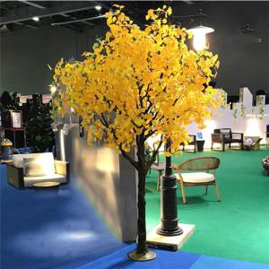 Wholesale Wind Resistant Artificial Ginkgo Tree Garden Landscape Decoration / fake Evergreen Tree from china suppliers