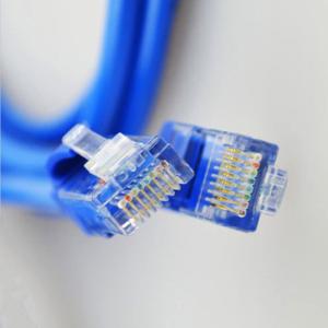 China Ethernet Cat5E Patch Cord 10 Gigabit RJ45 Round Shielded Lan Cable on sale