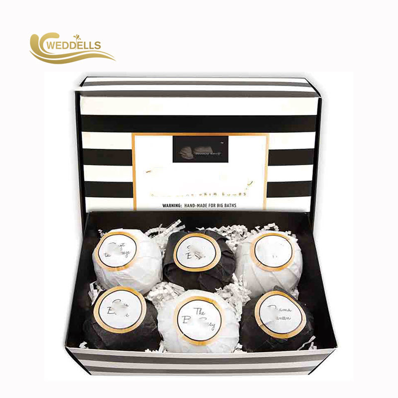 Custom Art Naturals Bath Bombs Gift Set , 6 Pcs Bath Bomb Christmas Set