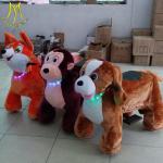 Hansel 2018 latest designs family entertainment battery dog zoo animal scooters