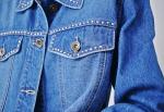 Custom Casual Womens Short Jean Jacket , Slim Fit Jeans Coat For Ladies