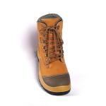Factory Workshop Waterproof Slip Resistant Work Boots Cowhide Anti Puncture