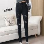 S-5XL Custom Lady Skinny Denim Pants Slim High Waist Jeans