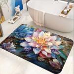 Garden Style Bathroom Waterproof Carpet Toilet Diatom Mud Absorbent Mat