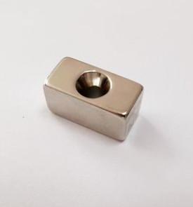 Wholesale OEM Ndfeb N45 Block Magnet Rectangle Countersunk Hole Magnets from china suppliers