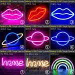 LED Neon Decorative Light Alien Jupiter Neon Sign Indoor Wall Hanging Lamp Decor