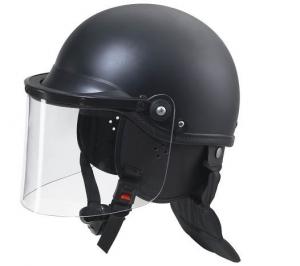 China ABS&PC Full Face Tactical Helmet with neck protector and visor for police riot control on sale