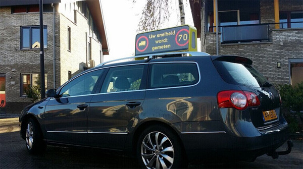 3G / Wifi Control Taxi Top Led Display , Small LED Billboard Advertising For Car