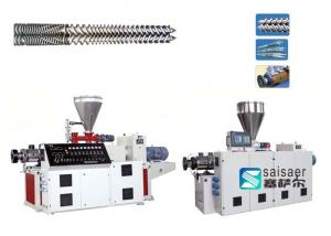 Wholesale Industrial Plastic Sheet Extrusion Machine Conical Twin Screw Extruder Machine from china suppliers