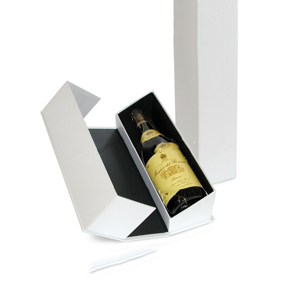 Hard 1 3 Bottle Wine Box Cardboard with Printed Logo