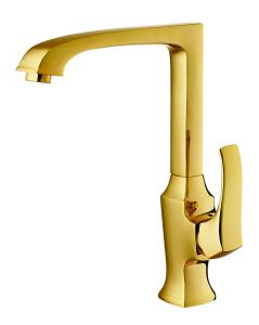 Wholesale SABS Light Gold Kitchen Mixer Faucet 1 Handle Deck Mounted Sink Mixer Tap from china suppliers