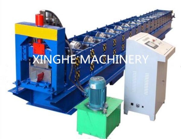 Seamless Rain Gutter Cold Roll Forming Machines , Automatic Metal Roofing