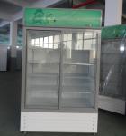 White Body Commercial Upright Refrigerator Floor Standing Glass Door Upright