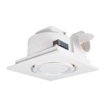 OEM ODM White Louvers Round Exhaust Silent Bathroom Ventilation Fans