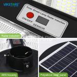 Large 300W Solar Panel Garden Lights Waterproof ABS PC For Outdoor