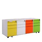3 Drawers ISO14001 Mobile Vertical Filing Cabinet Mordern