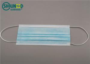 Wholesale Wholesale surgical and civil use anti-virus anti-smog disposable blue face mask from china suppliers