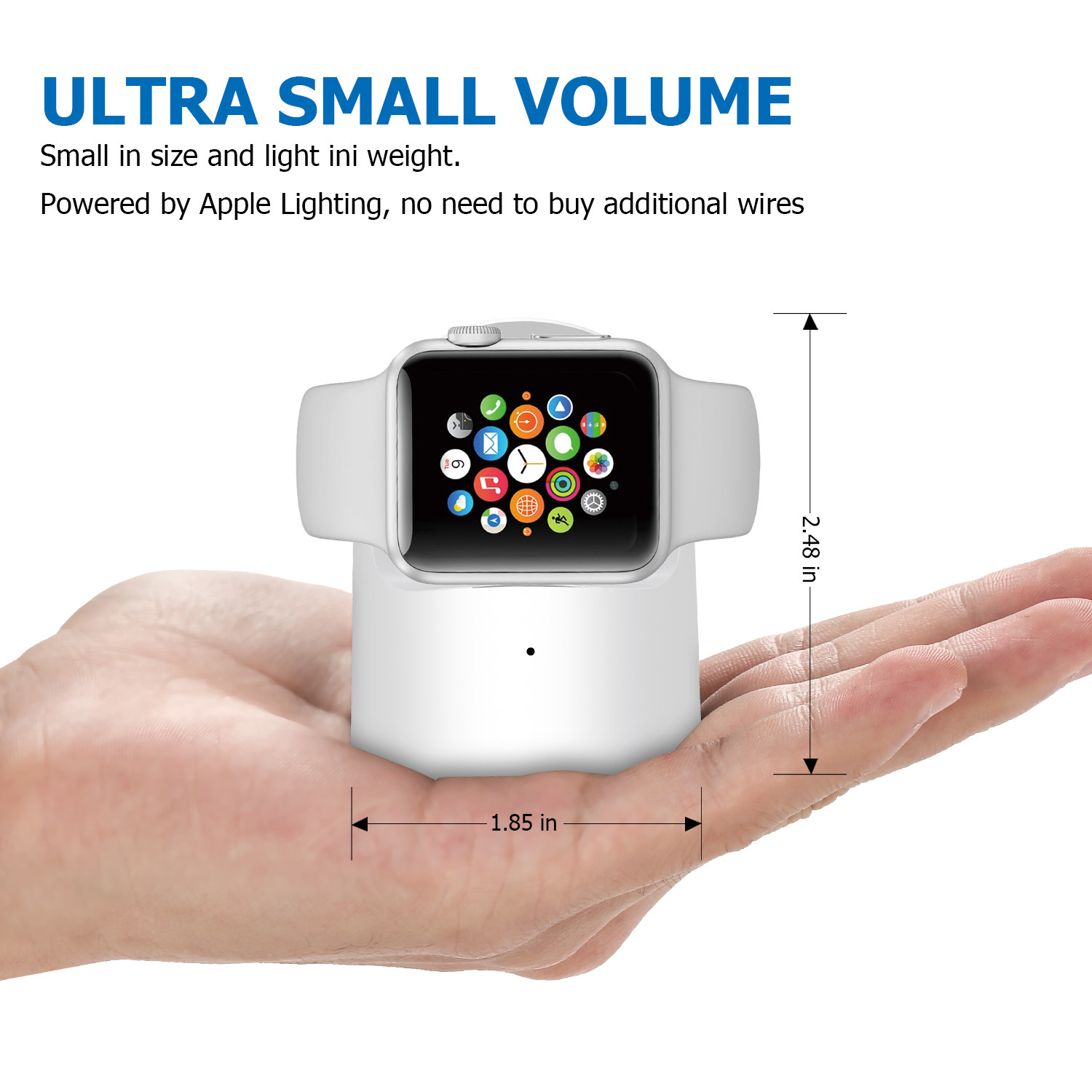 iWATCH WIRELESS CHARGER private model, best factory price and good quality model Q1