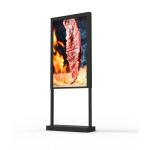Secure Metal Patio Interactive Touch Screen Kiosk Station 4G Touch Screen 55