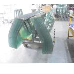 3-15mm Thickness J-Shape Curved Tempered Shower Glass for Bathroom Modernization