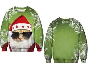 Wholesale Sustainable Mens Sublimation Print Sweater 100% Polyester Fleece Round Neck Pullover from china suppliers