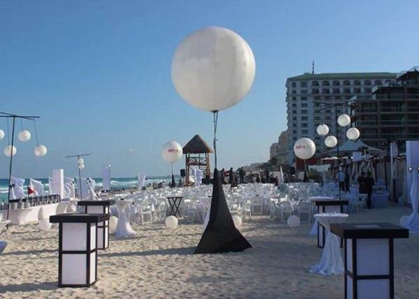 1.5m Led Stand Balloon Inflatable Lighting Decoration , Advertising Led Balloon