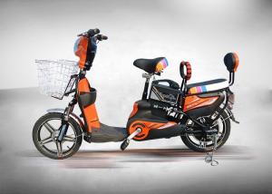 Wholesale High Power Brushless Electric Moped Scooter 350W Orange Colour With Front Rear Drum from china suppliers