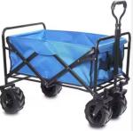 260KGS Capacity Collapsible Folding Wagon for Camping Wide Wheels and Custom