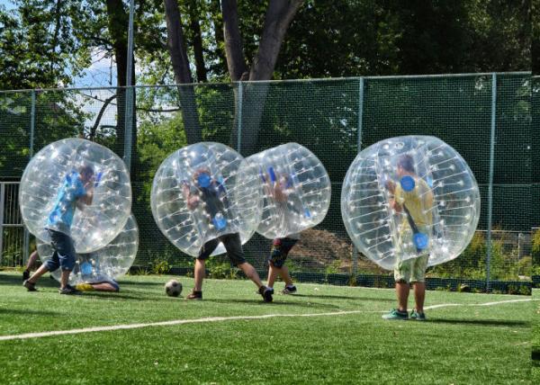 Quality 1.5m TPU Human Inflatable Bumper Bubble Ball For Adult With Logo Printing And Blower for sale