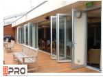 Multi - Panel Aluminum Folding Doors For Residential Energy Efficient pleated