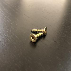 Wholesale 15MM Yellow Zinc Plated Steel Cross Recessed Countersunk Head Chipboard Screws For Timber from china suppliers