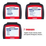 2.8 Inches Kw808 Obd2 Scanner Diagnostic Scan Tool 5 Languages For 12V All Cars