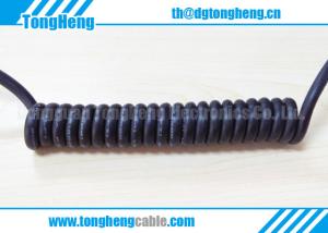 Wholesale China Factory Custom Made High Rebound Resilience Black Coil Cable from china suppliers